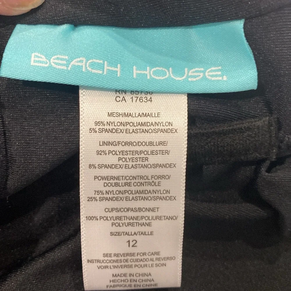 Beach House Floral Fantasy Kerry Mesh Tankini Swimsuit |Size 12/14 - Picture 12 of 13